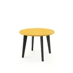 Mesa de Centro Moderna Bertolini RT 3082 Mesa Auxiliar Para Sala color Amarillo