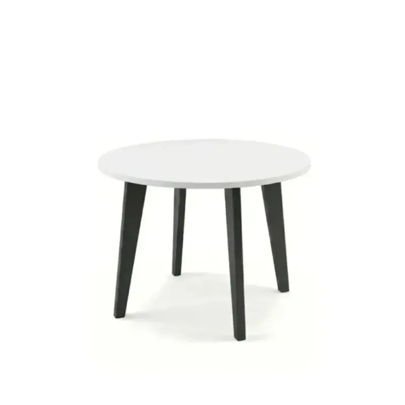 Mesa de Centro Moderna Bertolini RT 3082 Mesa Auxiliar Para Sala color Blanco