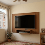 Panel para TV Hasta 40 Pulgadas Bertolini Cine con 1 Estante color Cedro