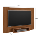 Medidas de un Mueble Panel para TV Hasta 40 Pulgadas Bertolini Cine con 1 Estante color Cedro