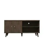 Mueble Mesa para TV Bertolini R 631 Hasta 50 Pulgadas con 2 puertas 2 nichos color Imbuia