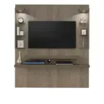 Mueble Panel Flotante para TV Hasta 47 Pulgadas Bertolini Atlantis Canela