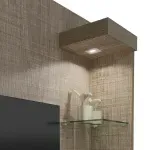 Mueble Panel para TV Hasta 47 Pulgadas Bertolini Atlantis Canela