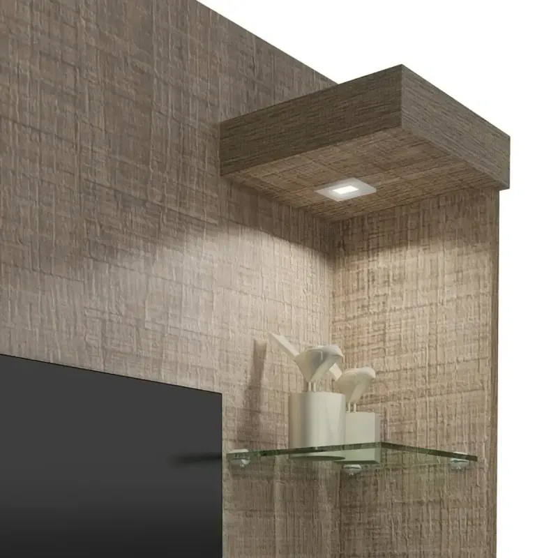Mueble Panel para TV Hasta 47 Pulgadas Bertolini Atlantis Canela