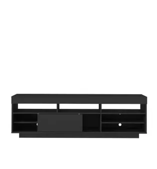 Mueble Mesa para TV Bertolini Treviso Hasta 75" 1 Puerta Negro