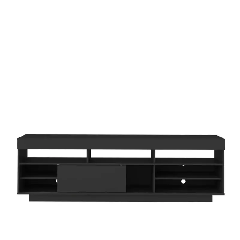 Mueble Mesa para TV Bertolini Treviso Hasta 75 Pulgadas con 1 Puerta Negro