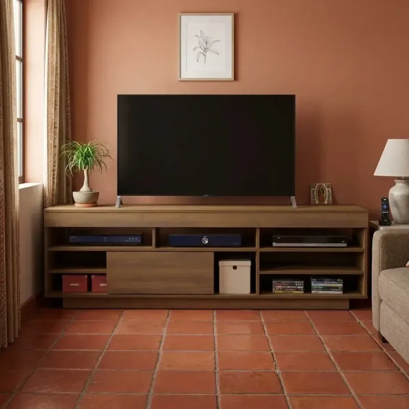 Mueble para TV Bertolini Treviso Hasta 75 Pulgadas con 1 Puerta Pino