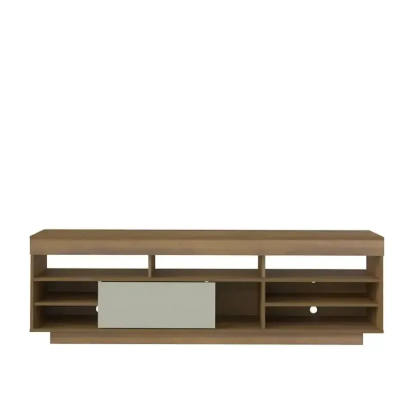 Mueble Mesa para TV Bertolini Treviso Hasta 75 Pulgadas con 1 Puerta Pino Off White