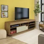Mesa para TV Bertolini Treviso Hasta 75 Pulgadas con 1 Puerta Pino Off White