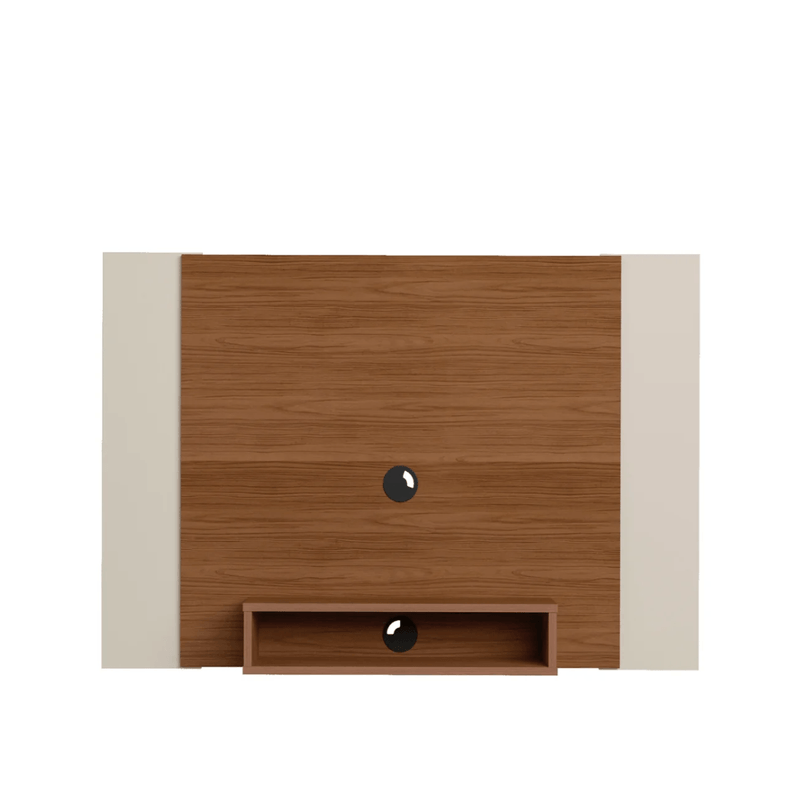 Mueble Panel para TV Hasta 40 Pulgadas Bertolini Cine con 1 Estante color Cedro Off White