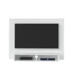 Panel Mueble para TV Flotante Bertolini Flash hasta 42 Pulgadas para Sala con 2 Nichos color Blanco