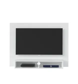 Panel para TV hasta 50" Bertolini Flash con 2 Nichos color Blanco