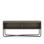 Mueble Mesa para TV Hasta 40 Pulgadas Bertolini 1272 con 2 Nichos Legno Negro