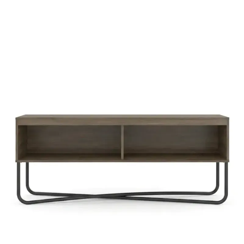 Mueble Mesa para TV Hasta 40 Pulgadas Bertolini 1272 con 2 Nichos Legno Negro
