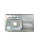 Tarja Fregadero Inoxidable Bertolini Titan para Empotrar 80x50 Satinado