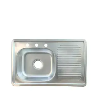 Tarja Fregadero de Acero Inoxidable Bertolini Titan para Empotrar 80x50 Satinado